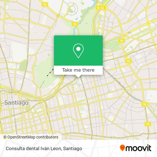 Mapa de Consulta dental Iván Leon