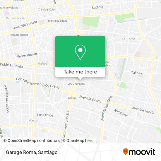 Mapa de Garage Roma