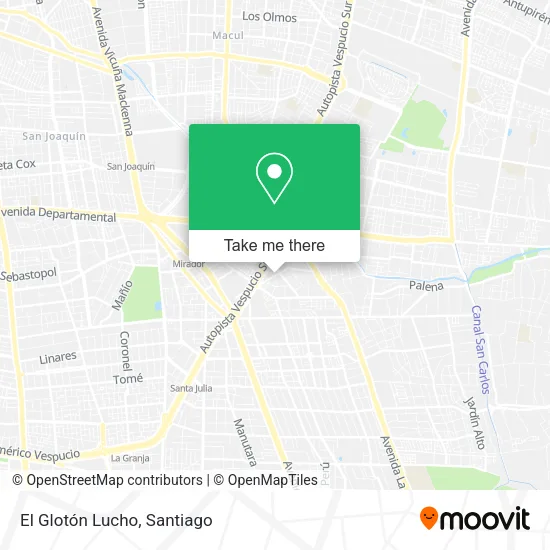 El Glotón Lucho map