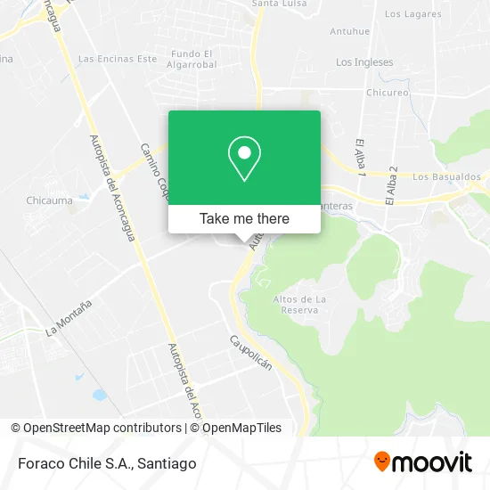 Foraco Chile S.A. map