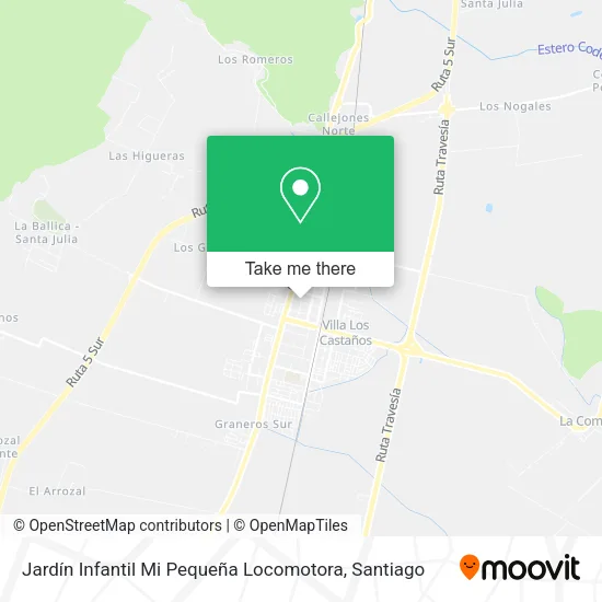 Jardín Infantil Mi Pequeña Locomotora map