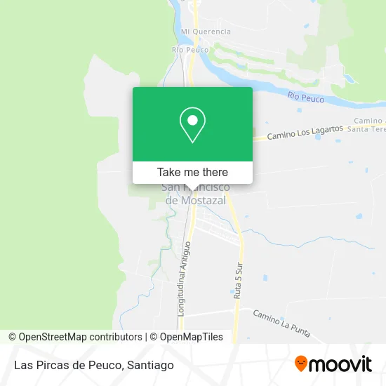 Las Pircas de Peuco map