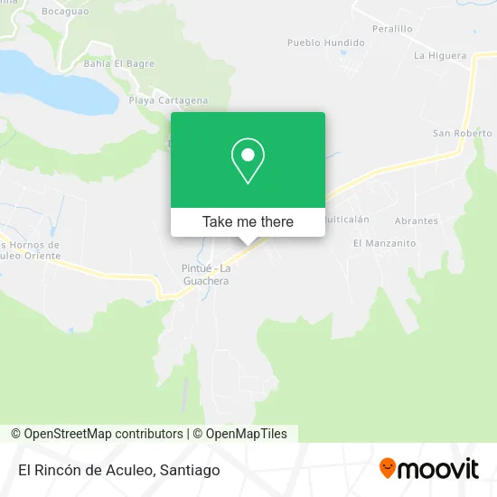 Mapa de El Rincón de Aculeo