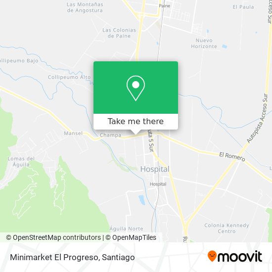 Minimarket El Progreso map