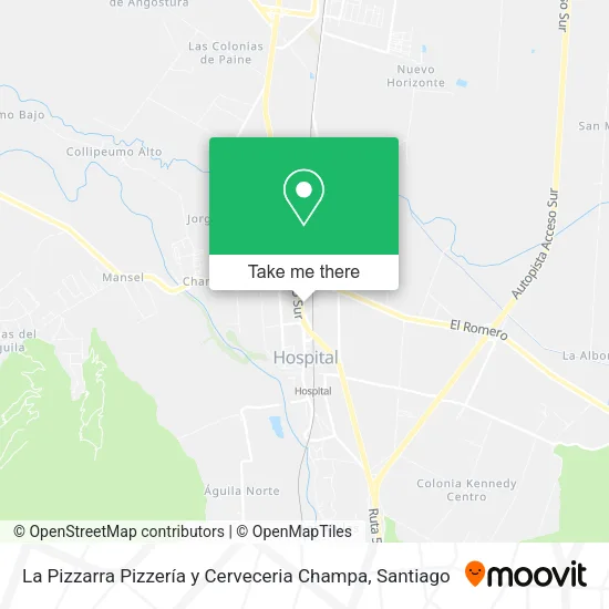 La Pizzarra Pizzería y Cerveceria Champa map