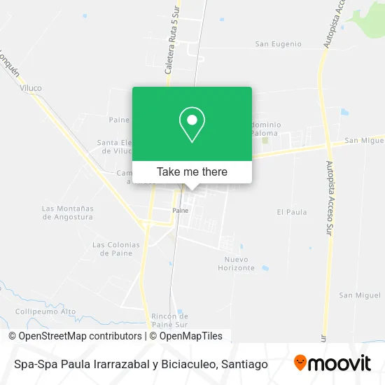 Spa-Spa Paula Irarrazabal y Biciaculeo map