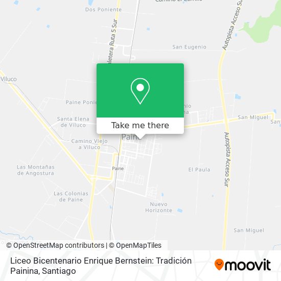 Liceo Bicentenario Enrique Bernstein: Tradición Painina map