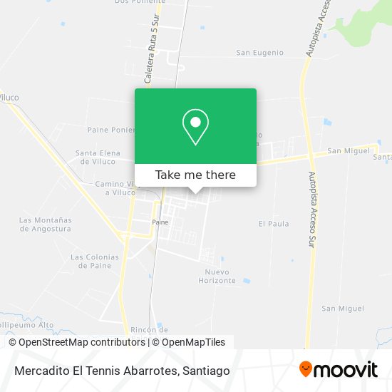 Mercadito El Tennis Abarrotes map