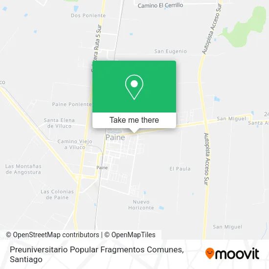 Preuniversitario Popular Fragmentos Comunes map