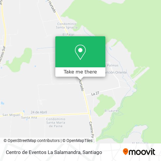 Centro de Eventos La Salamandra map