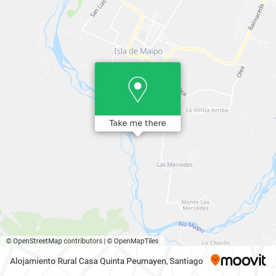 Alojamiento Rural Casa Quinta Peumayen map