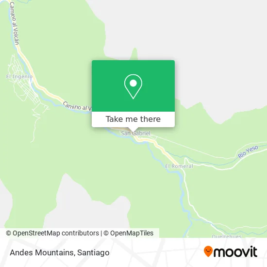 Mapa de Andes Mountains