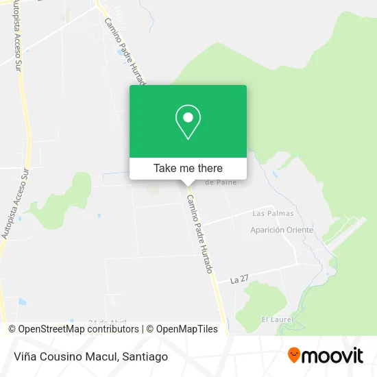 Viña Cousino Macul map