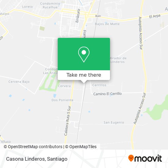 Mapa de Casona Linderos