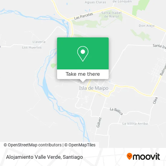 Alojamiento Valle Verde map