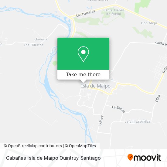 Cabañas Isla de Maipo Quintruy map