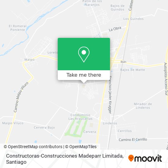 Constructoras-Construcciones Madeparr Limitada map