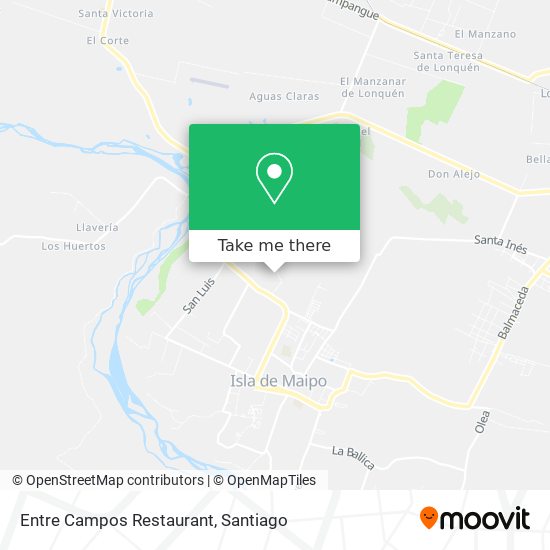 Entre Campos Restaurant map