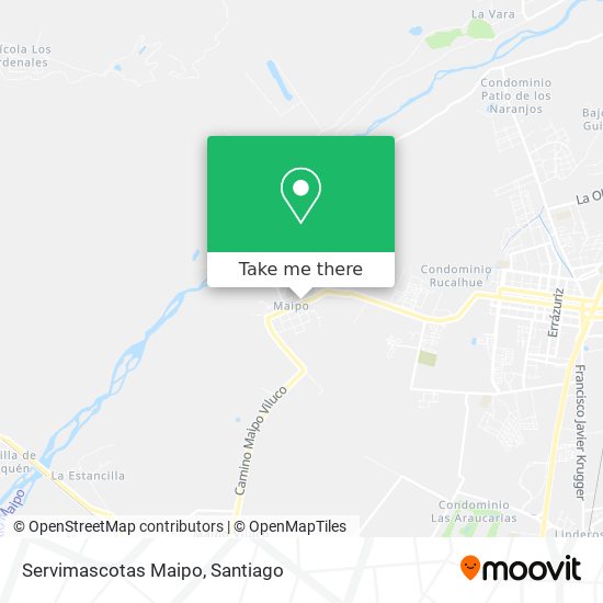 Servimascotas Maipo map