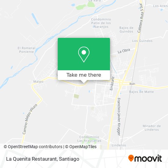 La Quenita Restaurant map