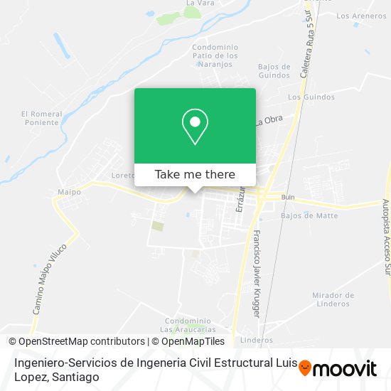 Mapa de Ingeniero-Servicios de Ingeneria Civil Estructural Luis Lopez