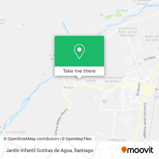 Jardín Infantil Gotitas de Agua map