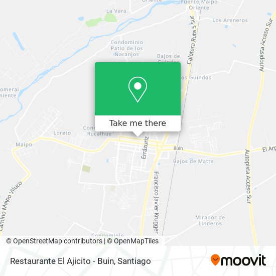 Restaurante El Ajicito - Buin map