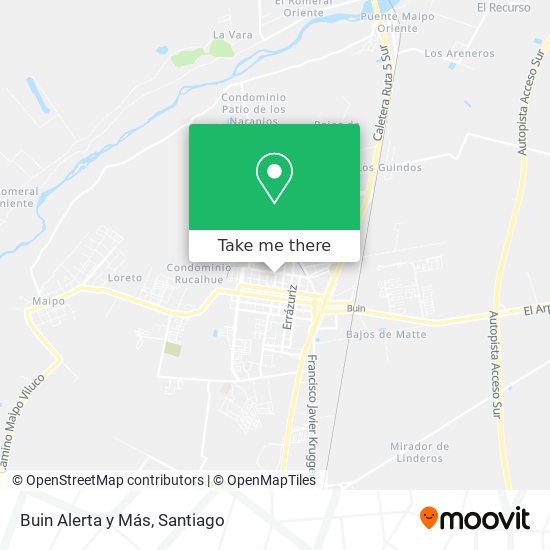 Buin Alerta y Más map