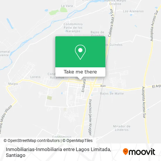 Inmobiliarias-Inmobiliaria entre Lagos Limitada map