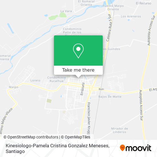 Mapa de Kinesiologo-Pamela Cristina Gonzalez Meneses