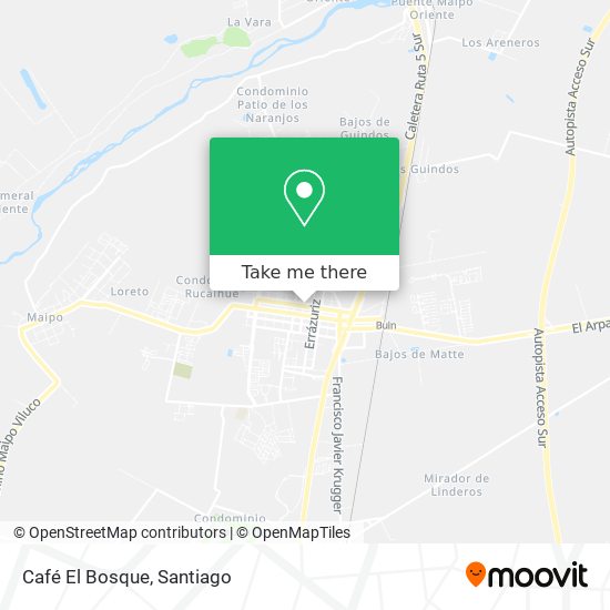 Mapa de Café El Bosque