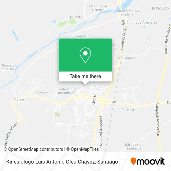 Kinesiologo-Luis Antonio Olea Chavez map