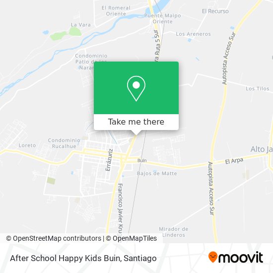 After School Happy Kids Buin map
