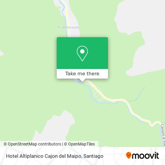 Hotel Altiplanico Cajon del Maipo map