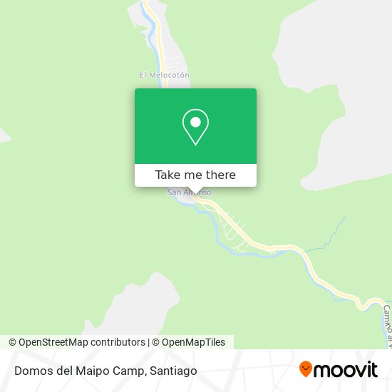 Mapa de Domos del Maipo Camp