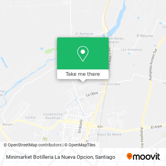 Minimarket Botilleria La Nueva Opcion map