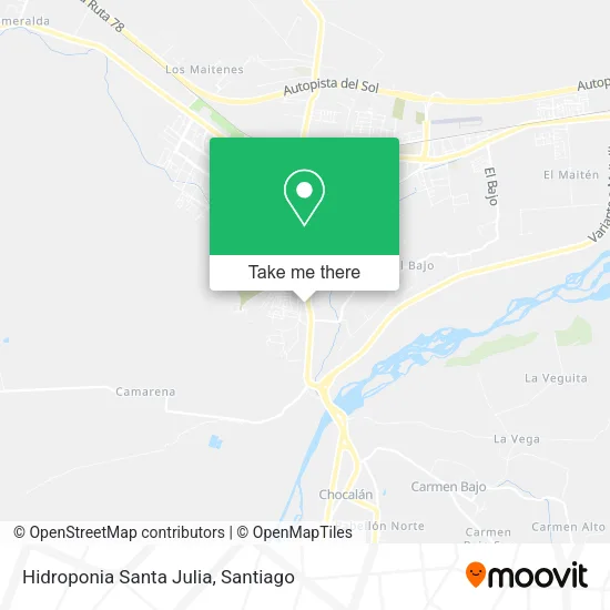 Hidroponia Santa Julia map