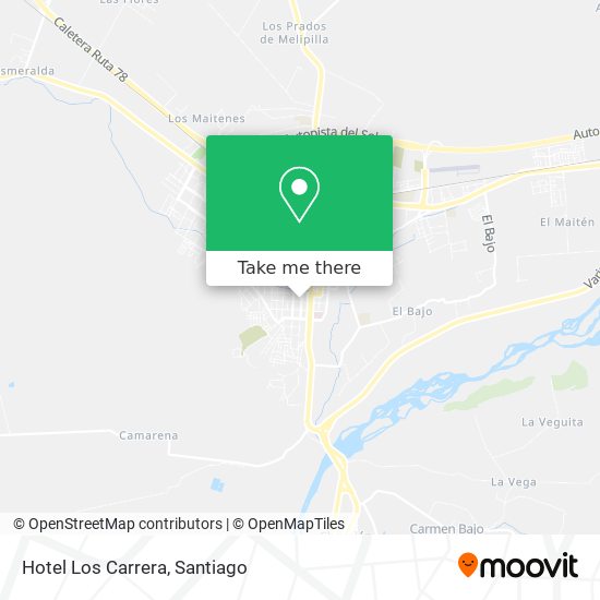 Hotel Los Carrera map