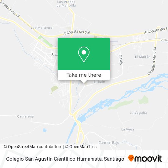 Colegio San Agustín Científico Humanista map