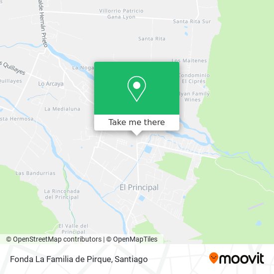 Mapa de Fonda La Familia de Pirque