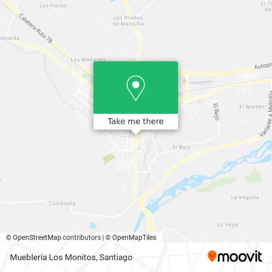 Mueblería Los Monitos map