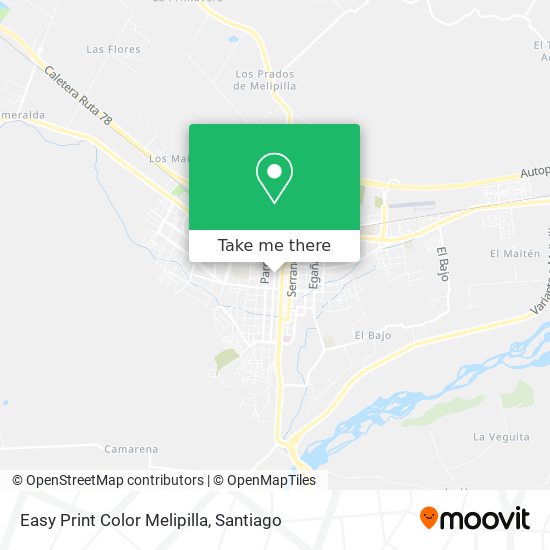 Mapa de Easy Print Color Melipilla