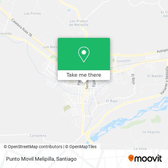Punto Movil Melipilla map