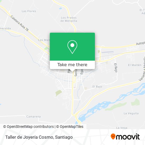 Mapa de Taller de Joyería Cosmo