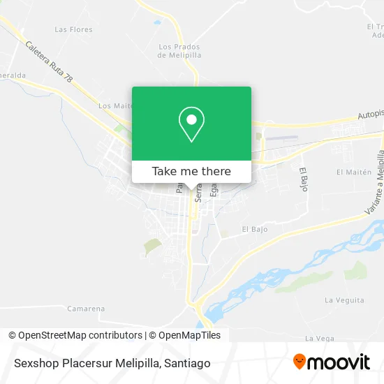 Sexshop Placersur Melipilla map