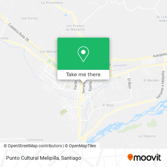 Punto Cultural Melipilla map