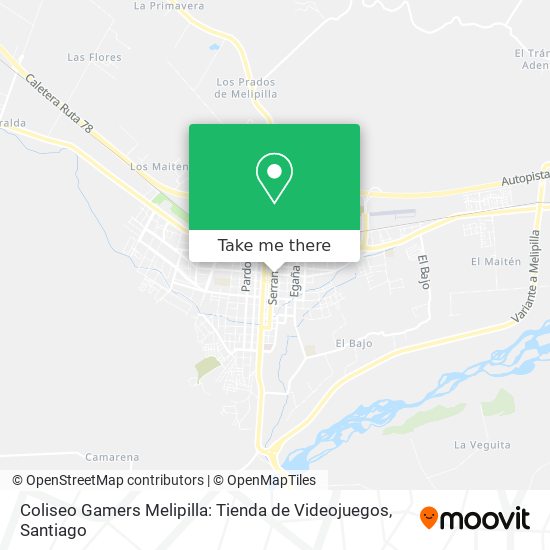 Coliseo Gamers Melipilla: Tienda de Videojuegos map