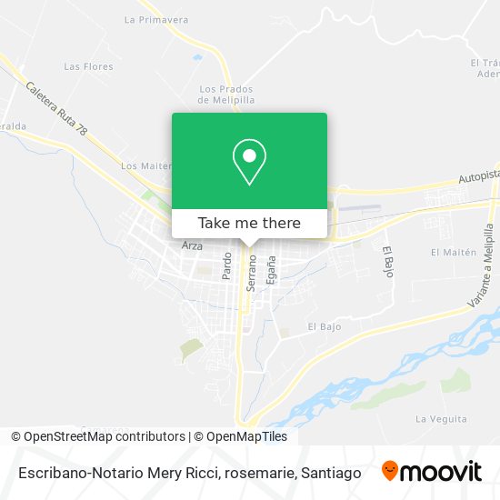 Escribano-Notario Mery Ricci, rosemarie map