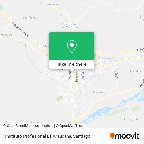 Instituto Profesional La Araucana map