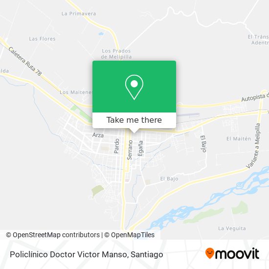 Mapa de Policlínico Doctor Victor Manso